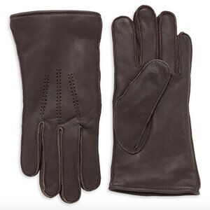 Ugg Wrangell Leather Faux Fur Lined Smart Gloves